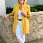 Louise - Elegáns Kötött Ujjú Blúz