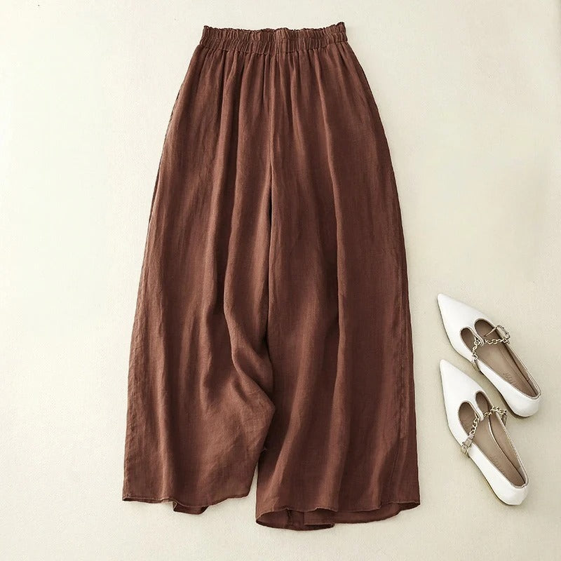 Nicolé - Elegáns Vászon Nadrágok