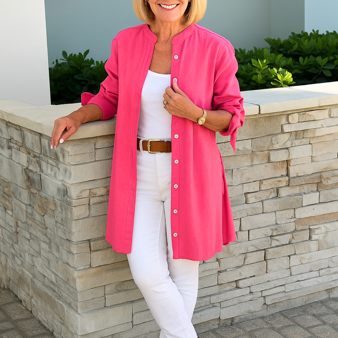 Louise - Elegáns Kötött Ujjú Blúz