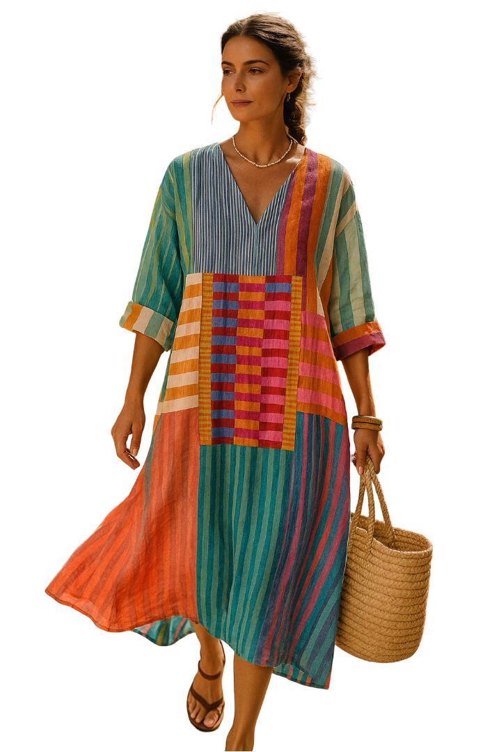 Malia - Elegáns geometriai ruha