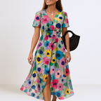 Bianca - Elegáns Maxi Ruha V-kivágással