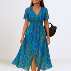 Bianca - Elegáns Maxi Ruha V-kivágással