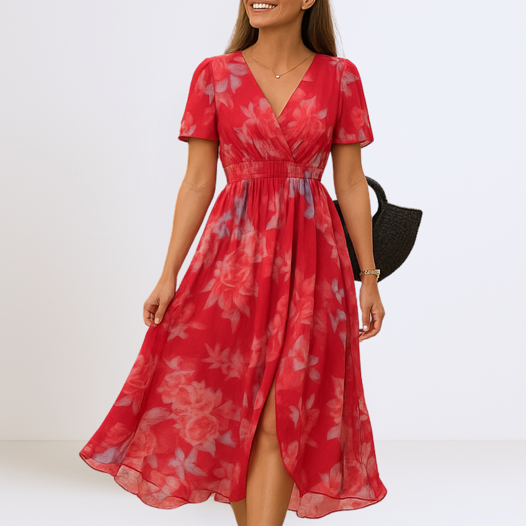 Bianca - Elegáns Maxi Ruha V-kivágással