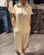 Saskia - Kényelmes Kapucnis Ruha