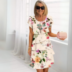 Lillian - Kényelmes Virágmintás Ruha