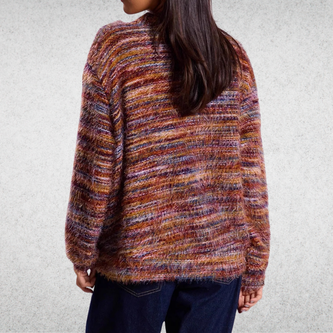 Mona - Színes, Laza Kardigán