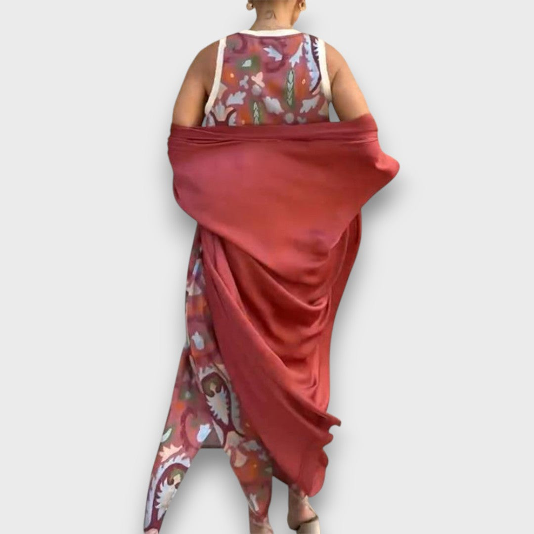 Selviane - Maxi ruha kardigánnal