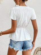 Jackie - Elegáns Ráncos Blúz