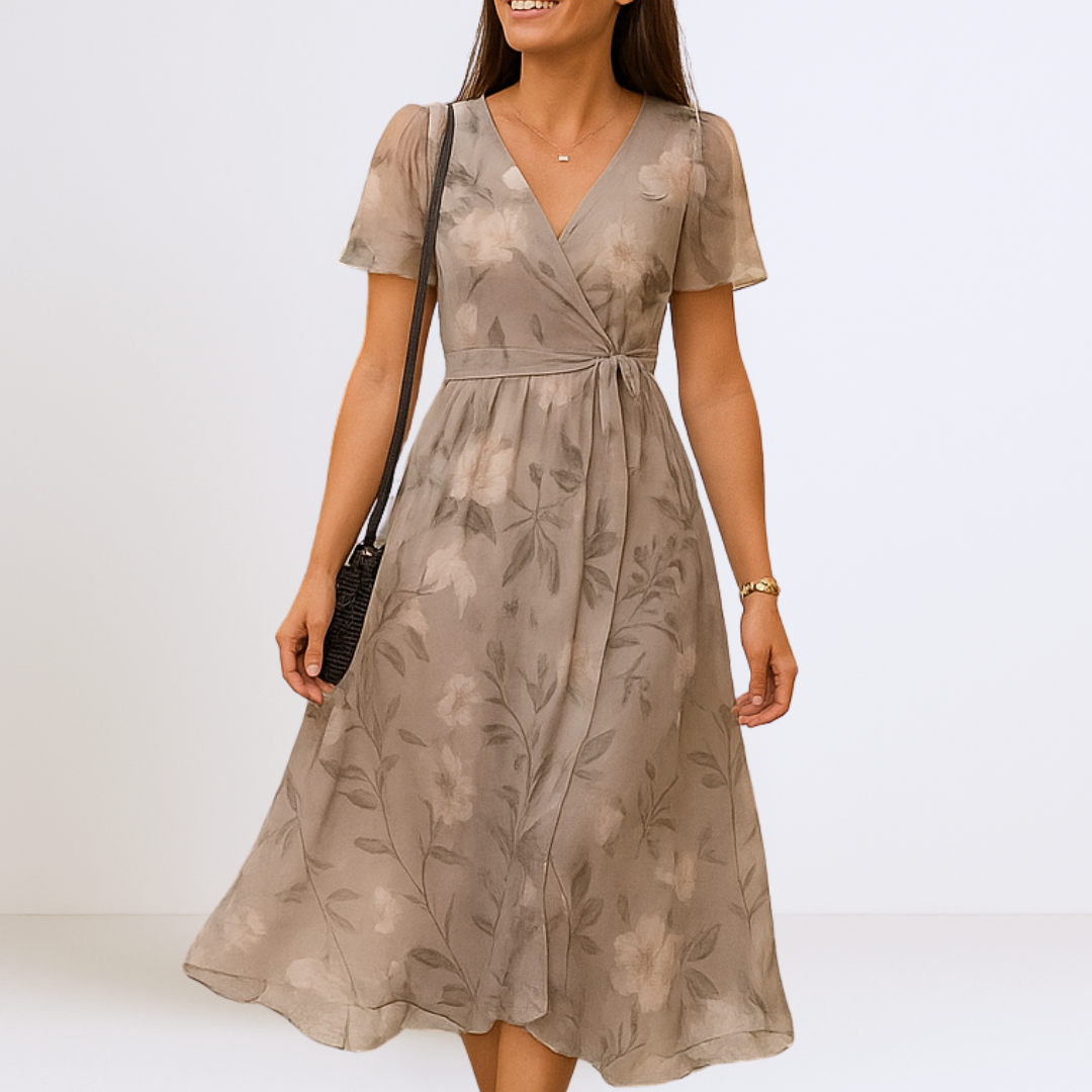 Bianca - Elegáns Maxi Ruha V-kivágással