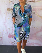 Ria - Elegáns V-nyakú Ruha