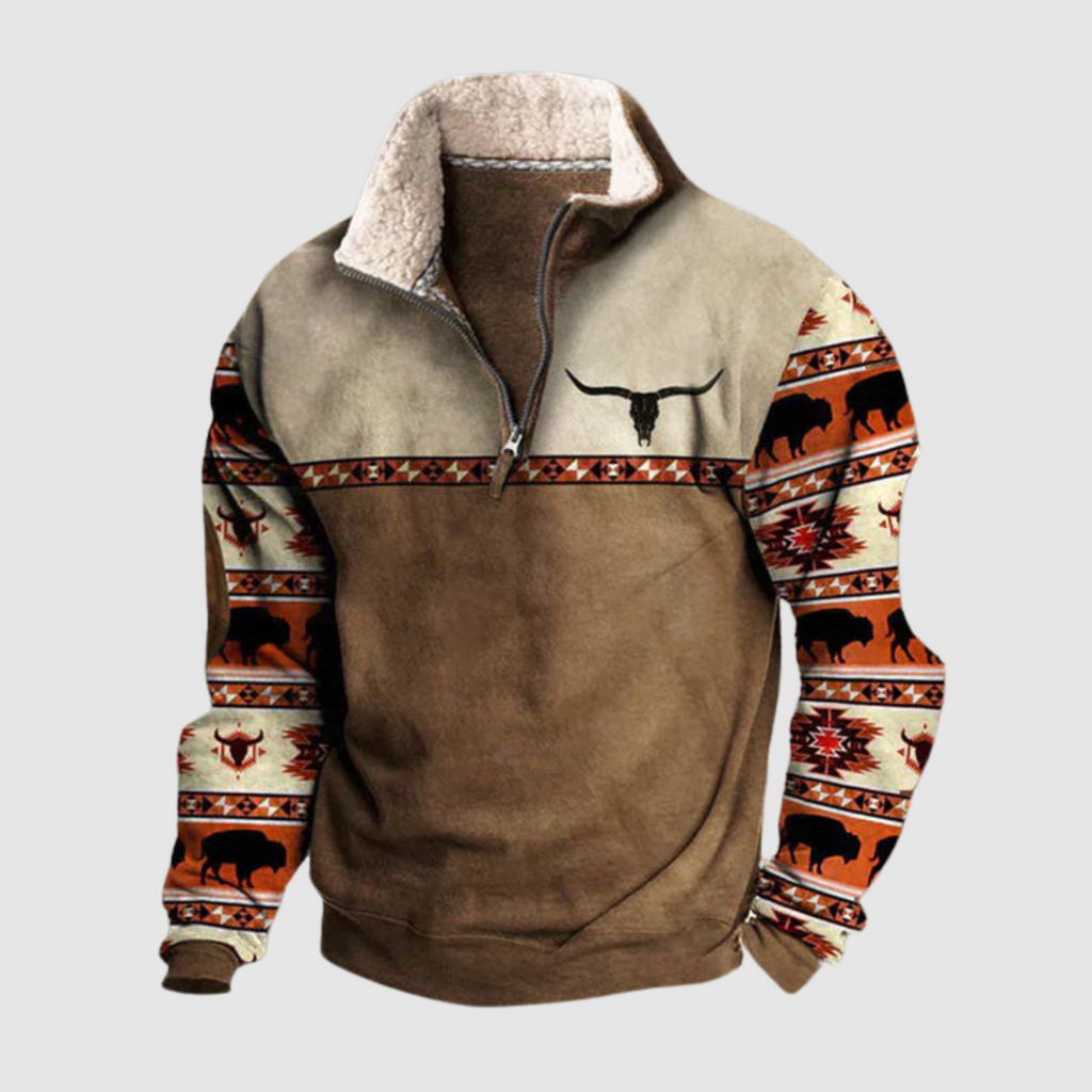 Daniel - Kényelmes Zippes Pulóver