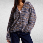 Mona - Színes, Laza Kardigán