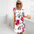 Lillian - Kényelmes Virágmintás Ruha