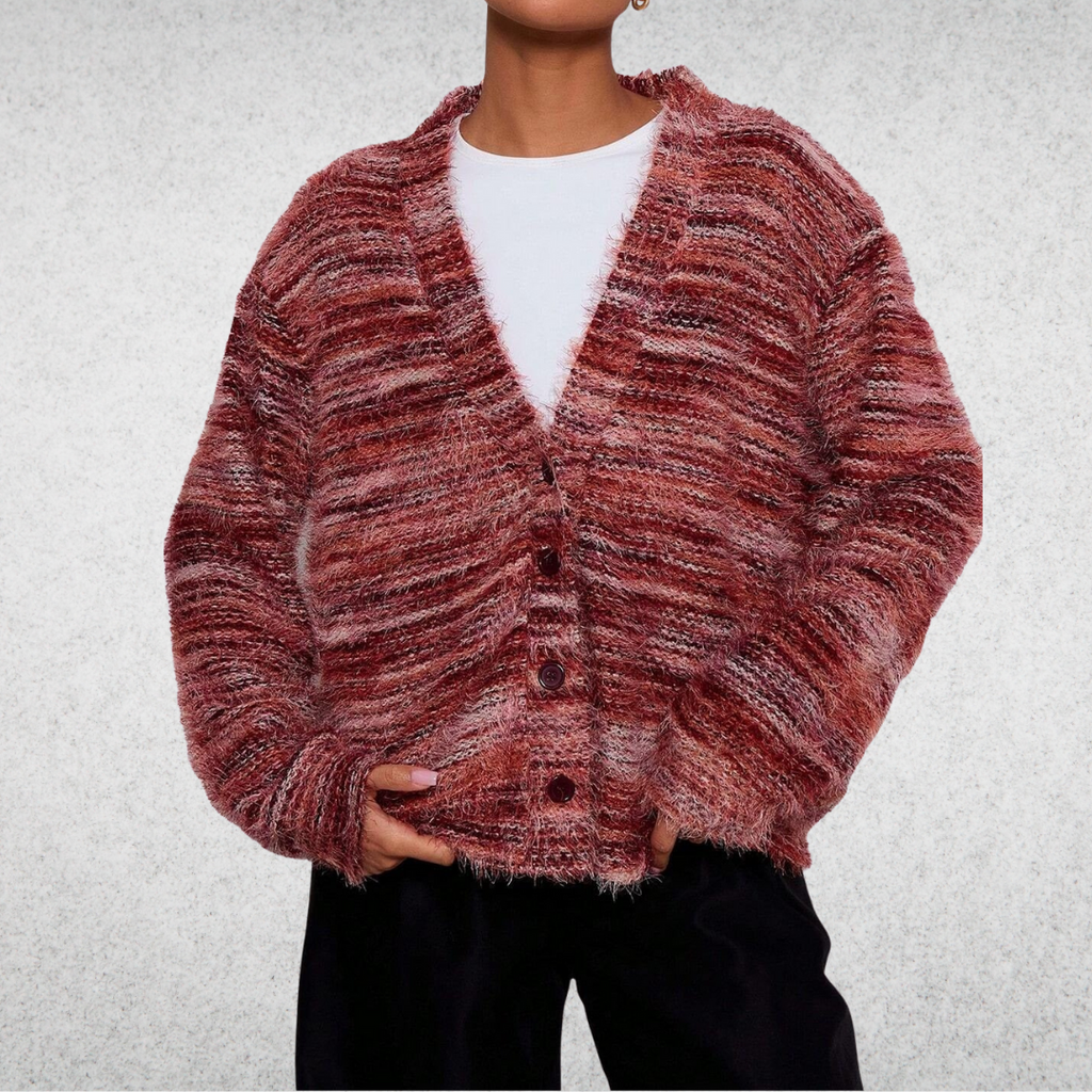 Mona - Színes, Laza Kardigán