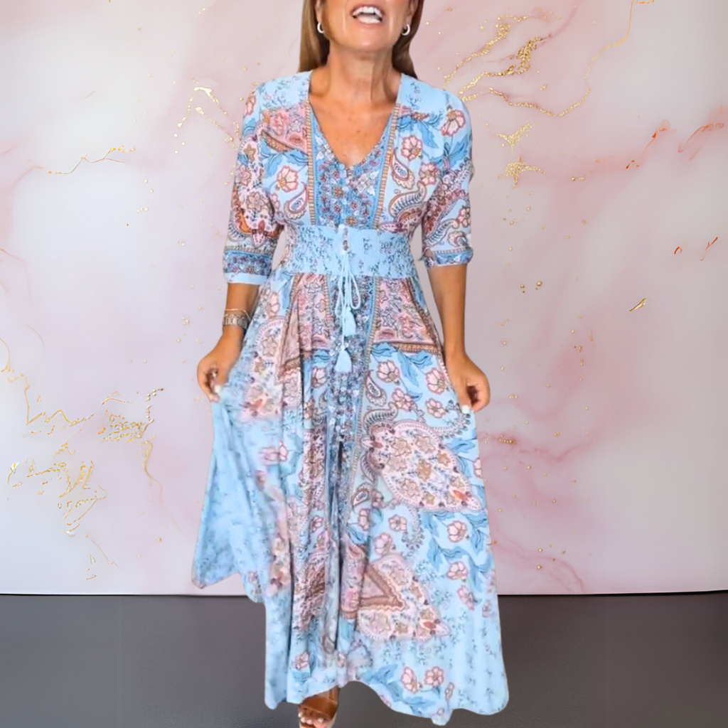 Rita - Elegáns Nyári Maxi Ruha