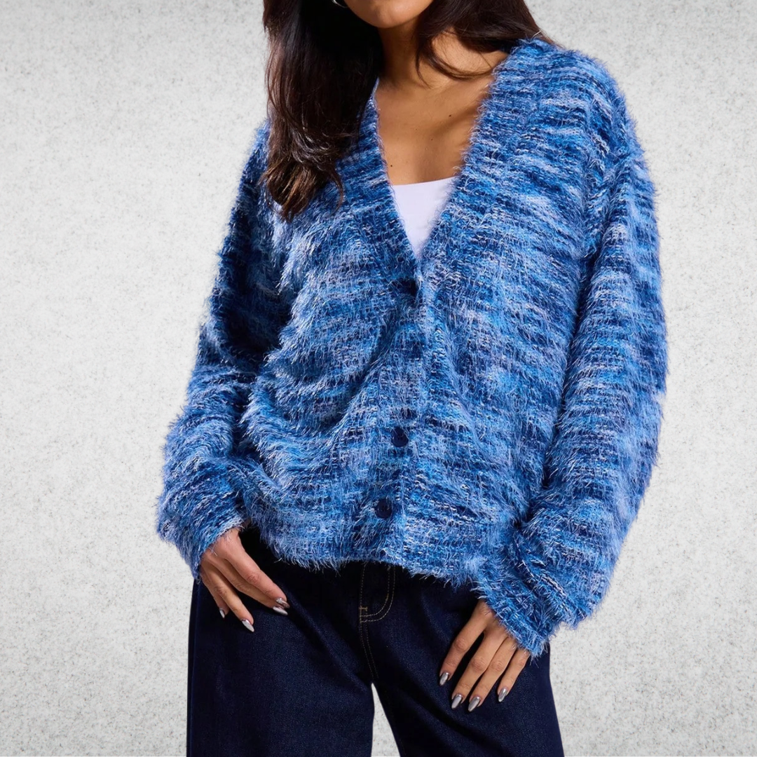 Mona - Színes, Laza Kardigán