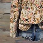 Nova - Virágmintás Pulóver Elegáns