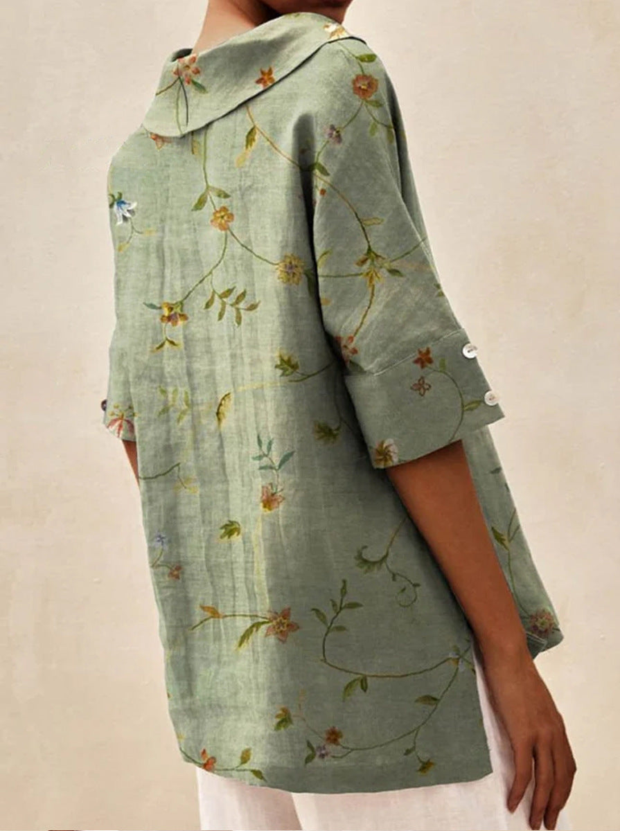 Andrea - Könnyű Virágos Nyári Felső