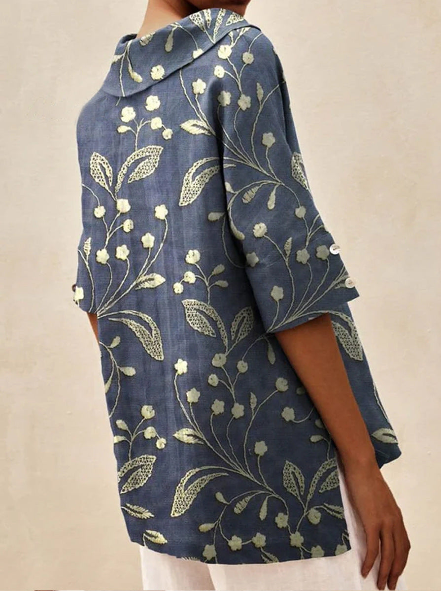 Andrea - Könnyű Virágos Nyári Felső