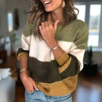 Callista - Színblokkoló modern pulóver