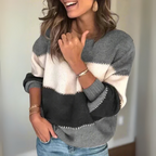 Callista - Színblokkoló modern pulóver