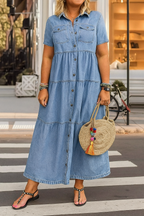 Vibeke - Puha Denim Ruha