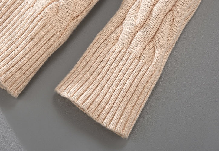 Anthony - Torsadé Fél-Zip Pulóver