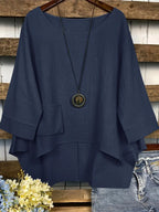 Liana - Aszimmetrikus, Laza Blúz