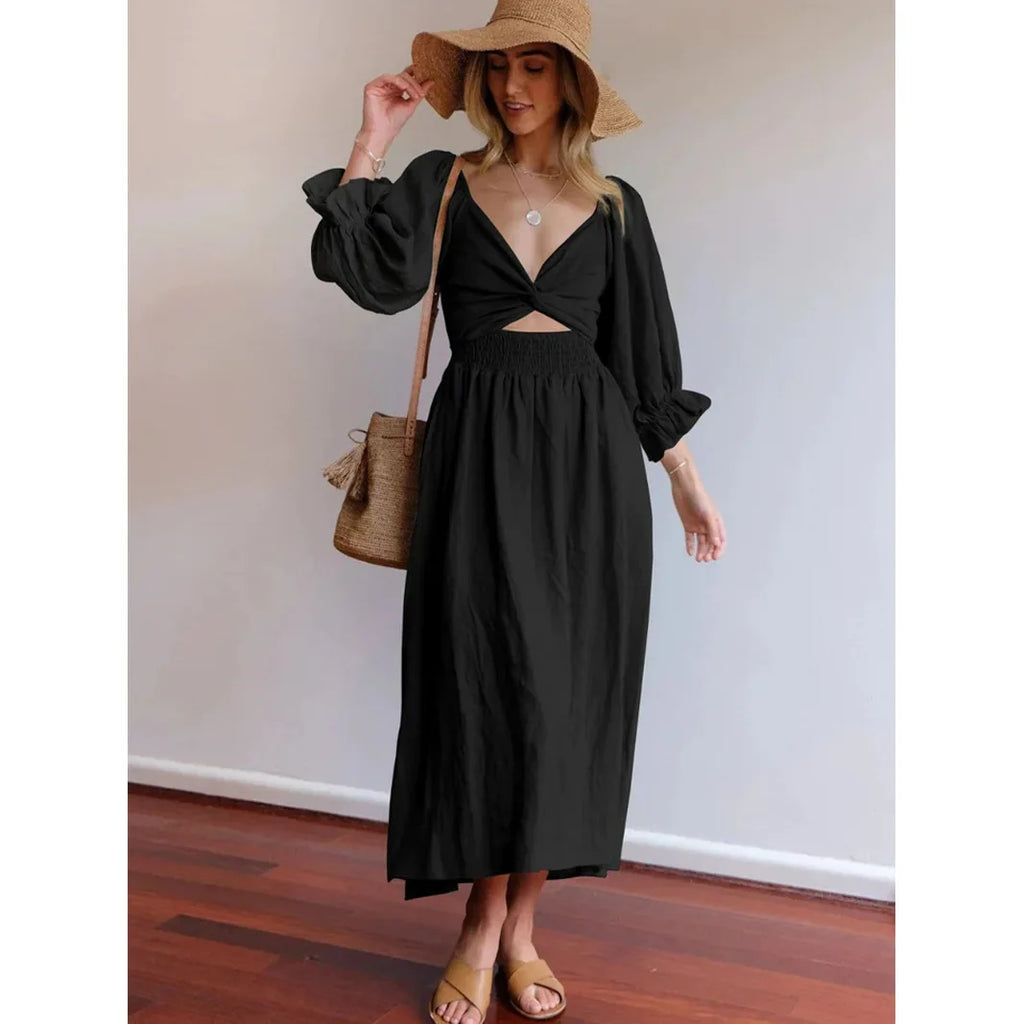 Kyara - Elegáns Rózsás Ruha