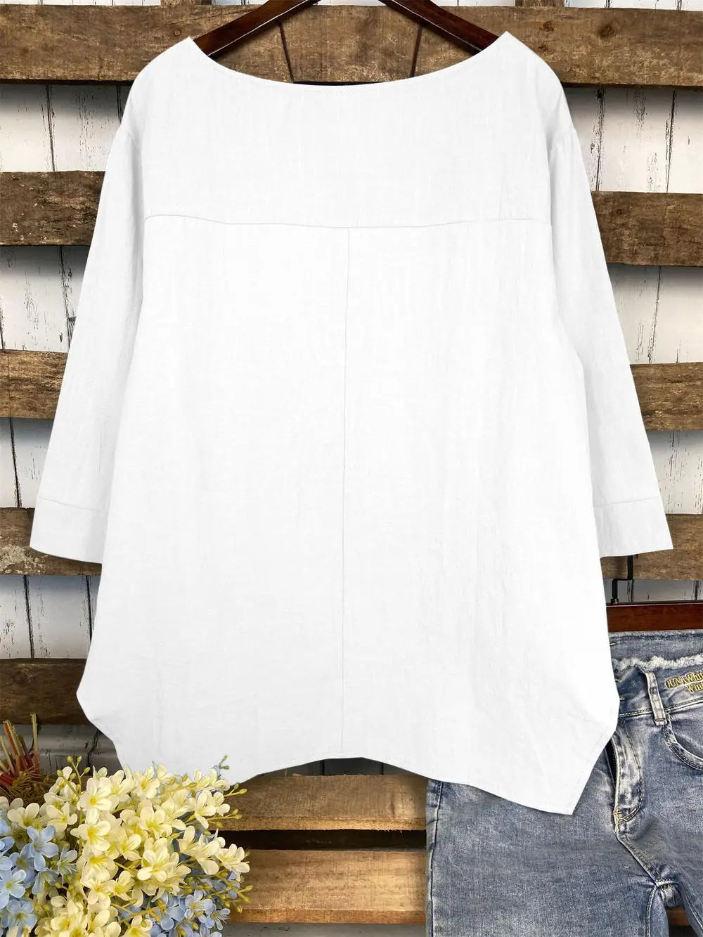 Liana - Aszimmetrikus, Laza Blúz