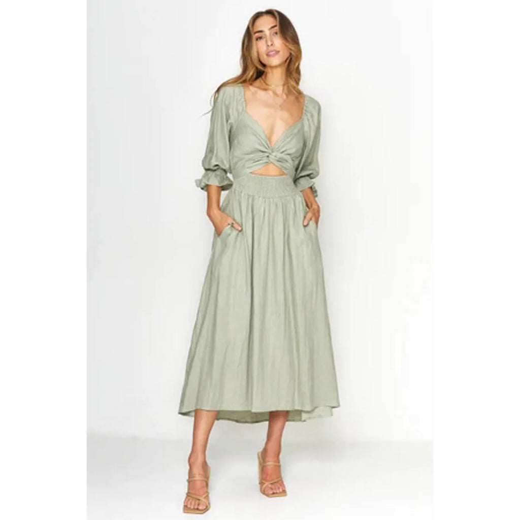 Kyara - Elegáns Rózsás Ruha