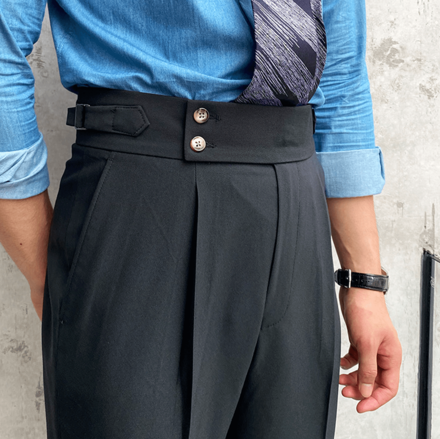 Edward - Elegáns Magas Derék Nadrág