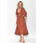 Kyara - Elegáns Rózsás Ruha