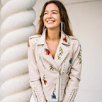 Livia - Virágmintás Retro Chic Dzseki