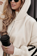 Amélie™ | Női Kabát Kötött Ujjakkal