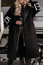 Amélie™ | Női Kabát Kötött Ujjakkal