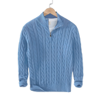 Anthony - Torsadé Fél-Zip Pulóver