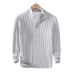 Anthony - Torsadé Fél-Zip Pulóver