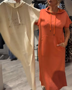 Saskia - Kényelmes Kapucnis Ruha