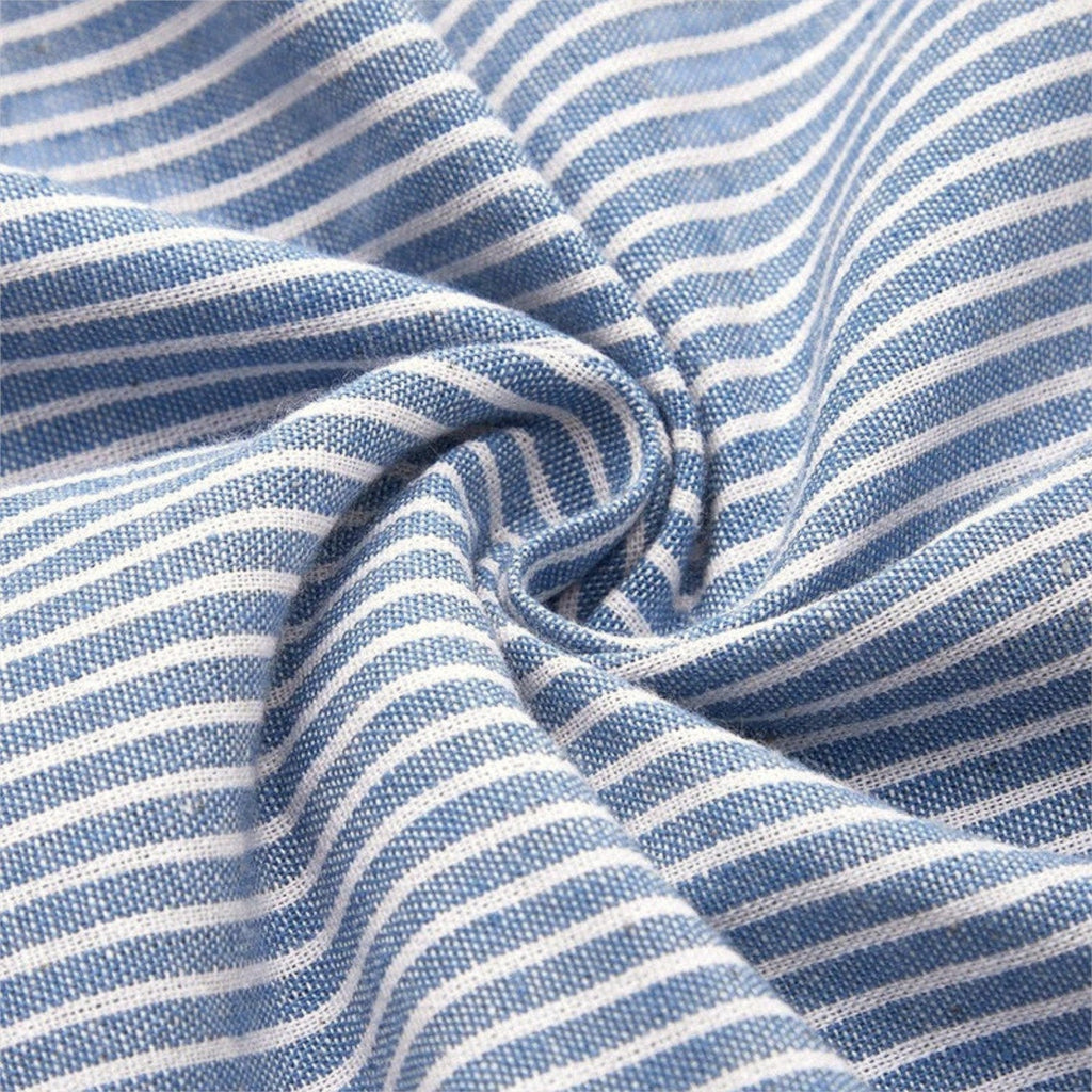 Mirone - Csíkos pamut midi ruha