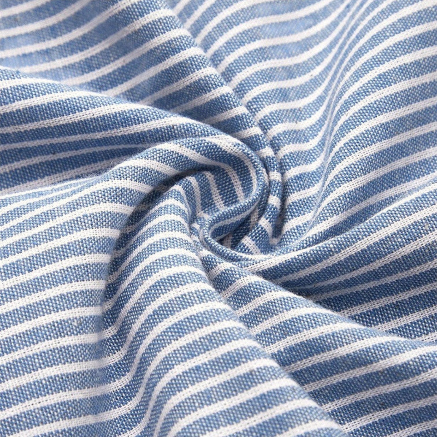 Mirone - Csíkos pamut midi ruha