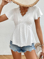 Jackie - Elegáns Ráncos Blúz