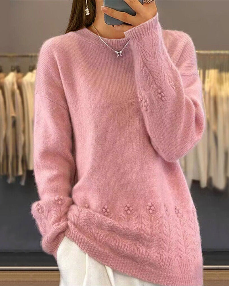 Beatrice - Retro Elegáns Pulóver