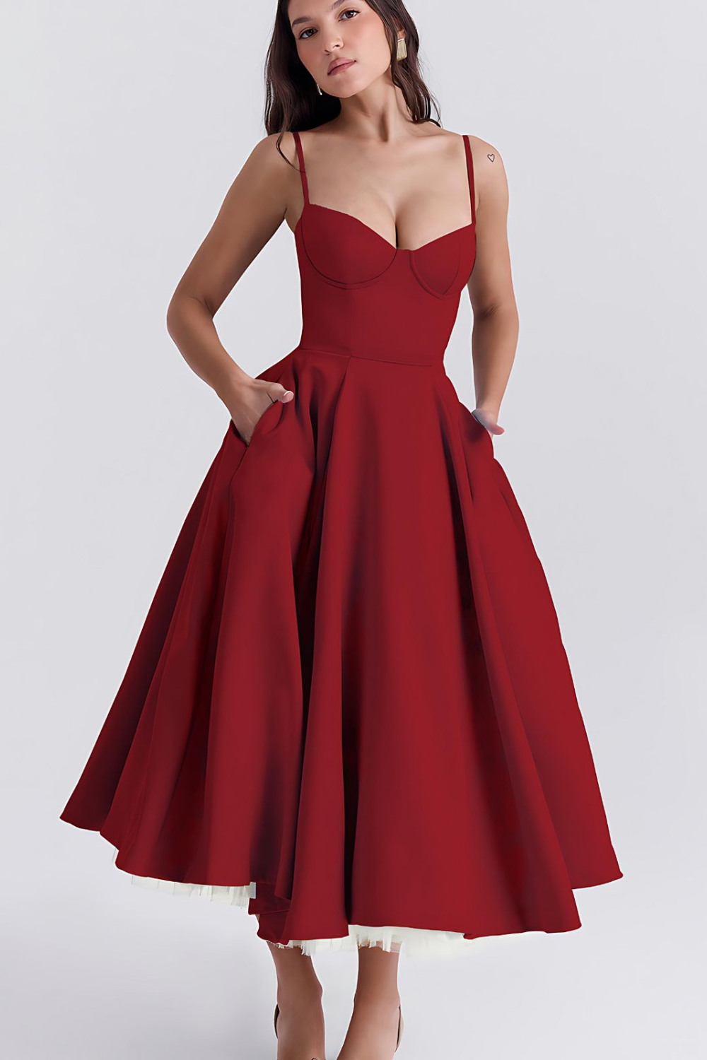 Louane - Elegáns Midi Ruha